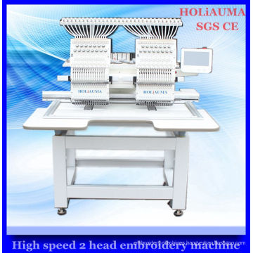 High Speed 2 Head Embroidery Machine / Computer Hat Embroidery Machine Price